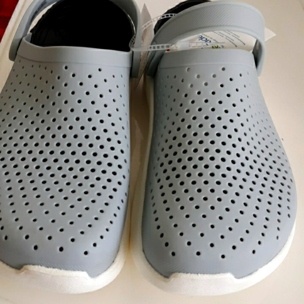 Crocs Literide Clog 204592-6QV - ELECTRIC Gray Women’s Sz. 11 Man Sz 9  NWT